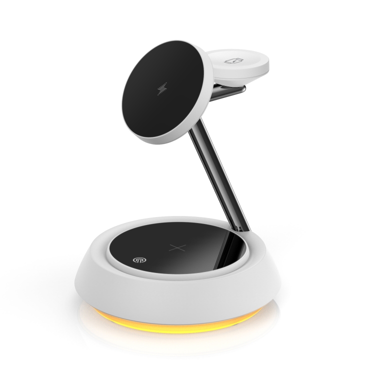 WIWU Wi-W002 Jazz Series 15W 3 in 1 Magnetic Desktop Wireless Charger WIWU Wi-W002 Jazz Series 15W 3 in 1 Magnetic Desktop Wireless Charger