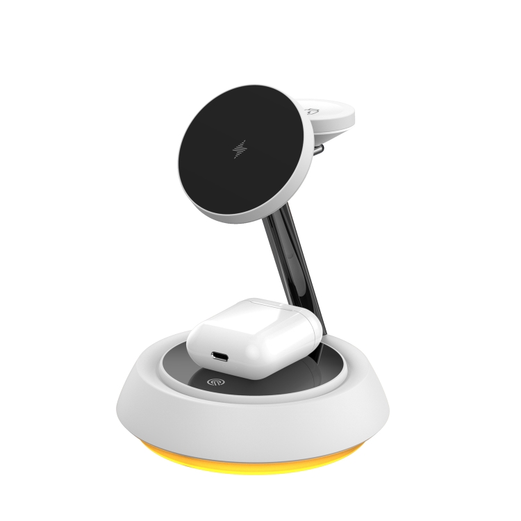 WIWU Wi-W002 Jazz Series 15W 3 in 1 Magnetic Desktop Wireless Charger WIWU Wi-W002 Jazz Series 15W 3 in 1 Magnetic Desktop Wireless Charger