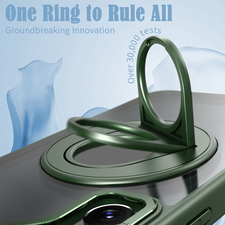 For Samsung Galaxy S22 5G Rotating Ring Magnetic Holder Phone Case(Green) For Samsung Galaxy S22 5G Rotating Ring Magnetic Holder Phone Case(Green)