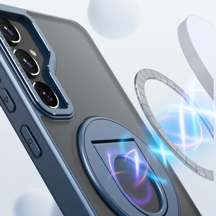 For Samsung Galaxy S23+ 5G Rotating Ring Magnetic Holder Phone Case(Blue) For Samsung Galaxy S23+ 5G Rotating Ring Magnetic Holder Phone Case(Blue)