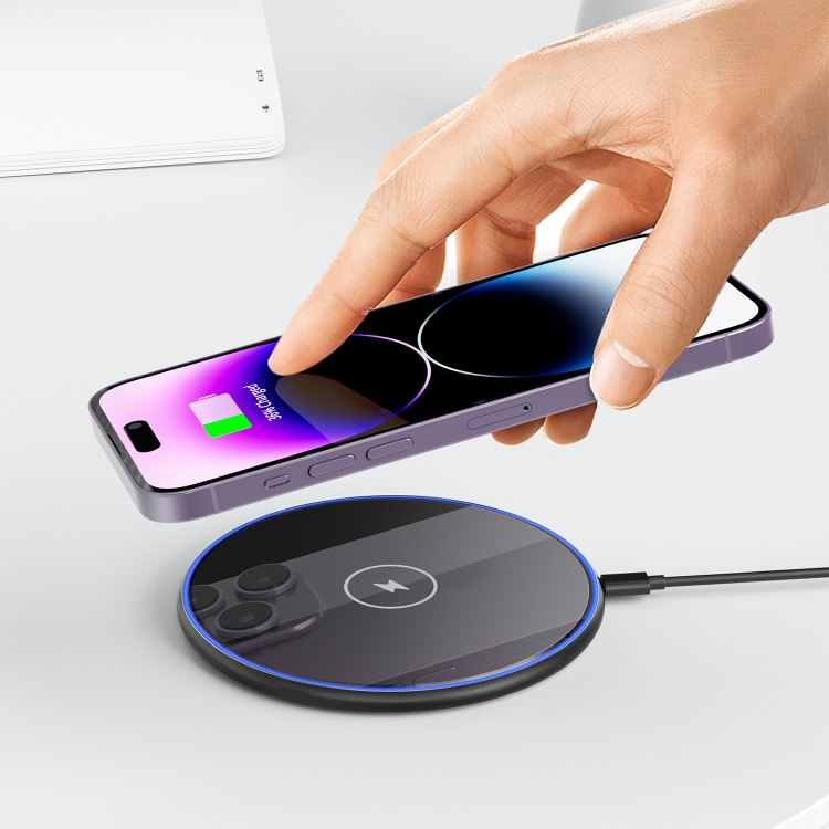 WIWU Wi-W012 15W Starry Wireless Charger(Black) WIWU Wi-W012 15W Starry Wireless Charger(Black)
