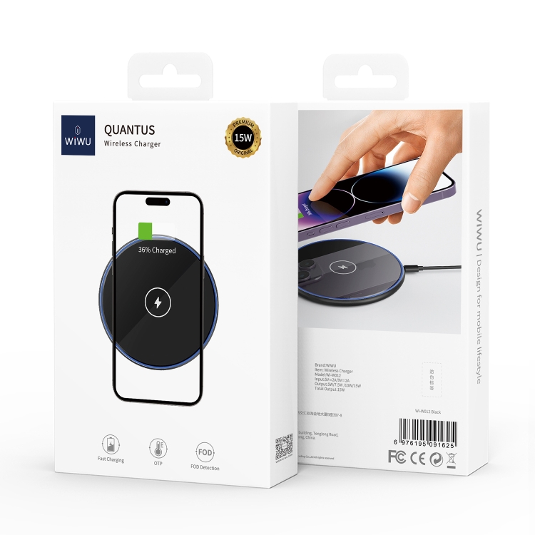 WIWU Wi-W012 15W Starry Wireless Charger(Black) WIWU Wi-W012 15W Starry Wireless Charger(Black)