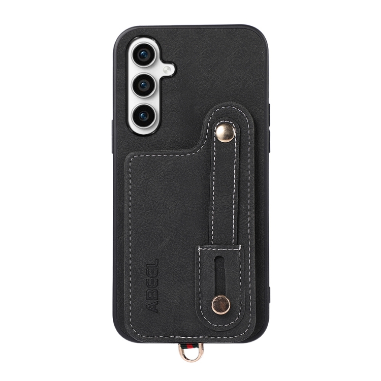For Samsung Galaxy S23 FE 5G ABEEL Litchi Texture Card Bag PU Phone Case(Black) For Samsung Galaxy S23 FE 5G ABEEL Litchi Texture Card Bag PU Phone Case(Black)