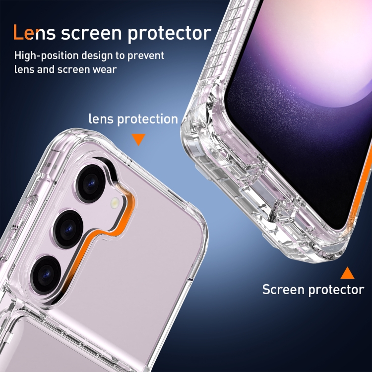 For Samsung Galaxy S23+ 5G Crystal Clear Flip Card Slot Phone Case(Transparent) For Samsung Galaxy S23+ 5G Crystal Clear Flip Card Slot Phone Case(Transparent)