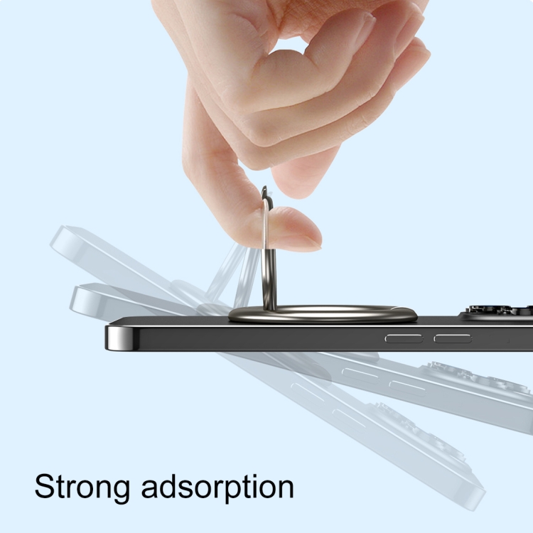 Electroplated Metal Magnetic Ring Holder(Silver) Electroplated Metal Magnetic Ring Holder(Silver)