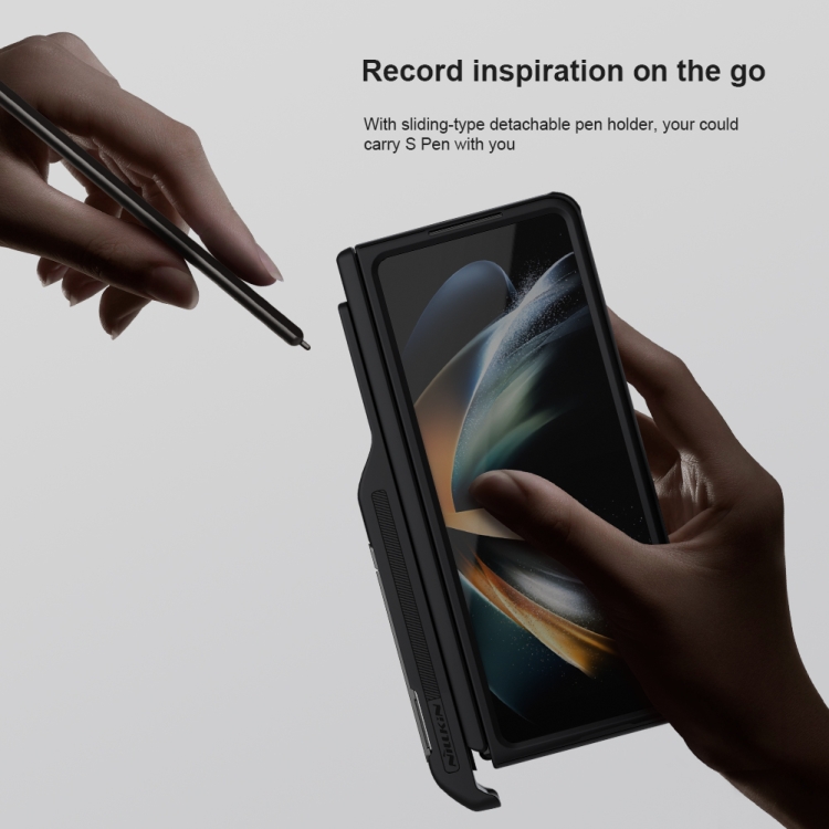 For Samsung Galaxy Z Fold5 NILLKIN Frosted Fold PC + TPU Phone Case with Pen Slot(Black) For Samsung Galaxy Z Fold5 NILLKIN Frosted Fold PC + TPU Phone Case with Pen Slot(Black)