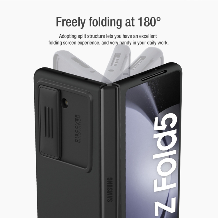 For Samsung Galaxy Z Fold5 NILLKIN CamShield Liquid Silicone + PC Full Coverage Phone Case(Black) For Samsung Galaxy Z Fold5 NILLKIN CamShield Liquid Silicone + PC Full Coverage Phone Case(Black)