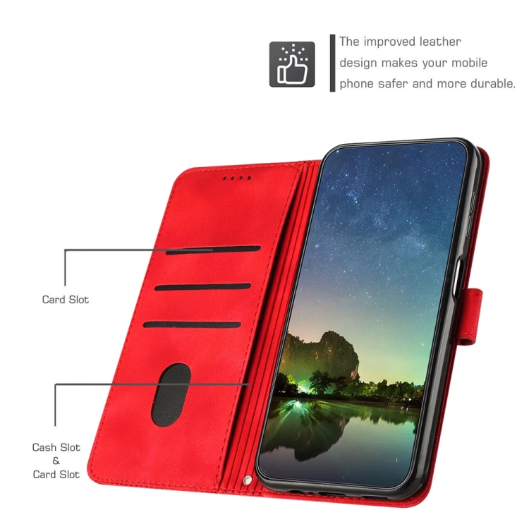 For iPhone 14 Plus Dream Triangle Leather Phone Case with Lanyard(Red) For iPhone 14 Plus Dream Triangle Leather Phone Case with Lanyard(Red)