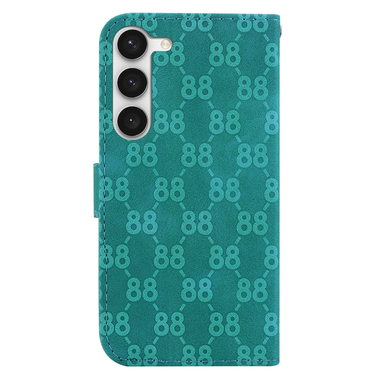 For Samsung Galaxy S23+ 5G Double 8-shaped Embossed Leather Phone Case(Green) For Samsung Galaxy S23+ 5G Double 8-shaped Embossed Leather Phone Case(Green)