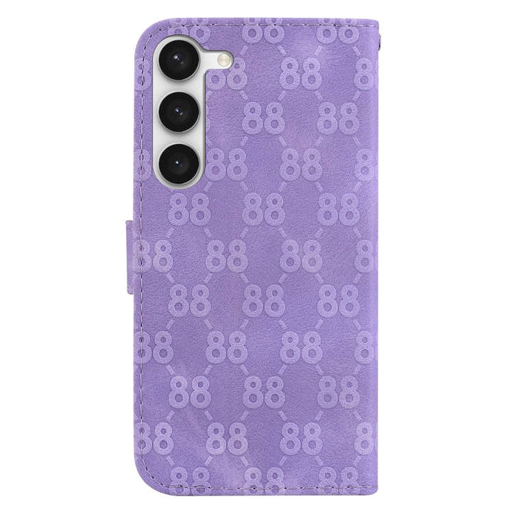For Samsung Galaxy S23+ 5G Double 8-shaped Embossed Leather Phone Case(Purple) For Samsung Galaxy S23+ 5G Double 8-shaped Embossed Leather Phone Case(Purple)