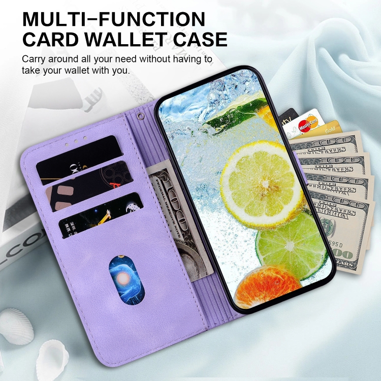 For Samsung Galaxy S23+ 5G Double 8-shaped Embossed Leather Phone Case(Purple) For Samsung Galaxy S23+ 5G Double 8-shaped Embossed Leather Phone Case(Purple)