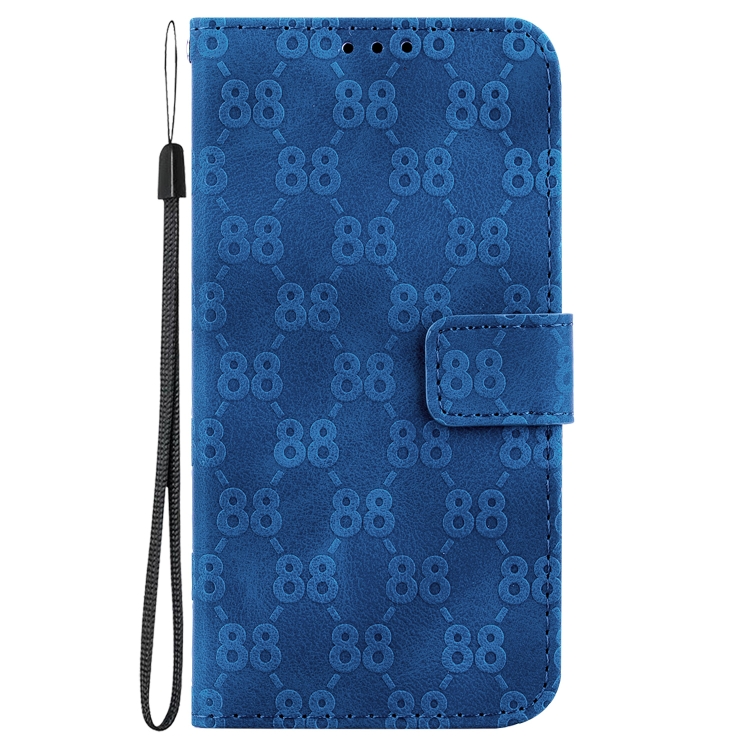 For Samsung Galaxy S22 5G Double 8-shaped Embossed Leather Phone Case(Blue) For Samsung Galaxy S22 5G Double 8-shaped Embossed Leather Phone Case(Blue)