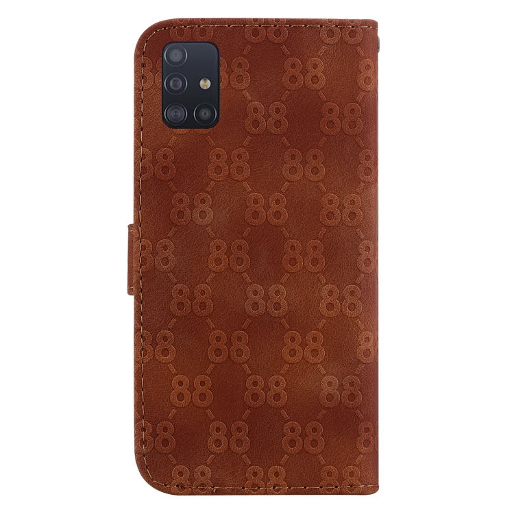 For Samsung Galaxy A51 5G Double 8-shaped Embossed Leather Phone