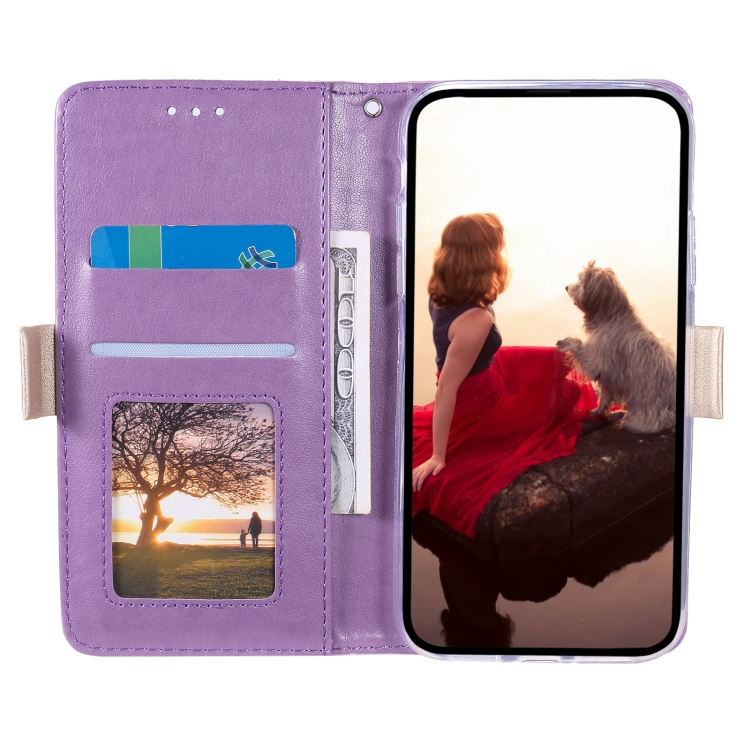 For iPhone 15 Pro Lace Pattern Double Button Zipper Leather Phone Case with Lanyard(Purple) For iPhone 15 Pro Lace Pattern Double Button Zipper Leather Phone Case with Lanyard(Purple)