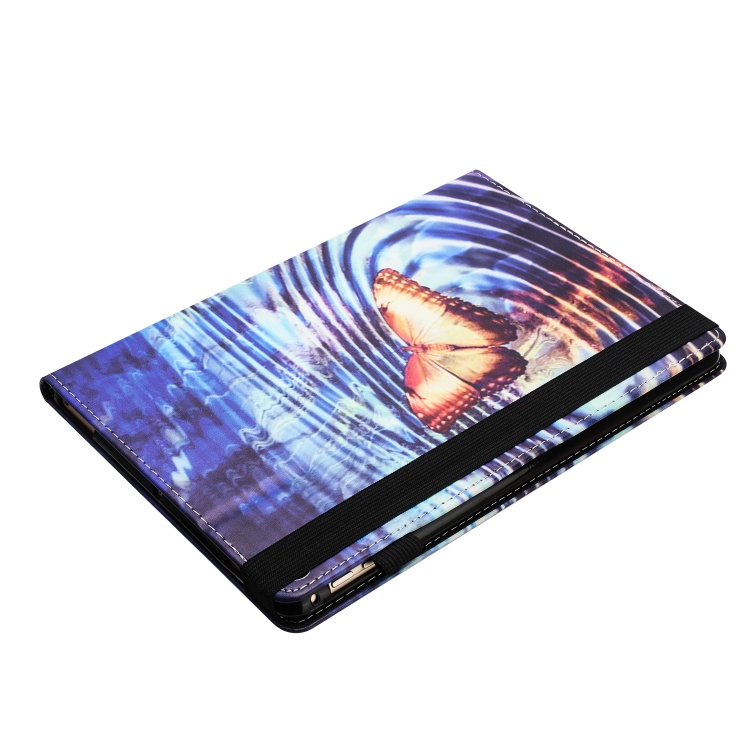 For iPad 10.5 2019 Sewing Litchi Texture Smart Leather Tablet Case(Butterfly)