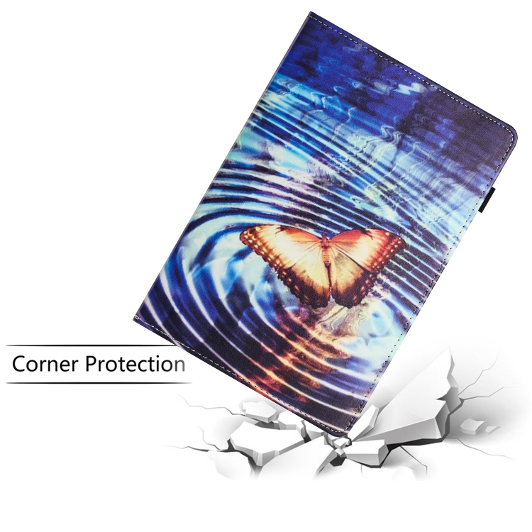 For iPad 10.5 2019 Sewing Litchi Texture Smart Leather Tablet Case(Butterfly)