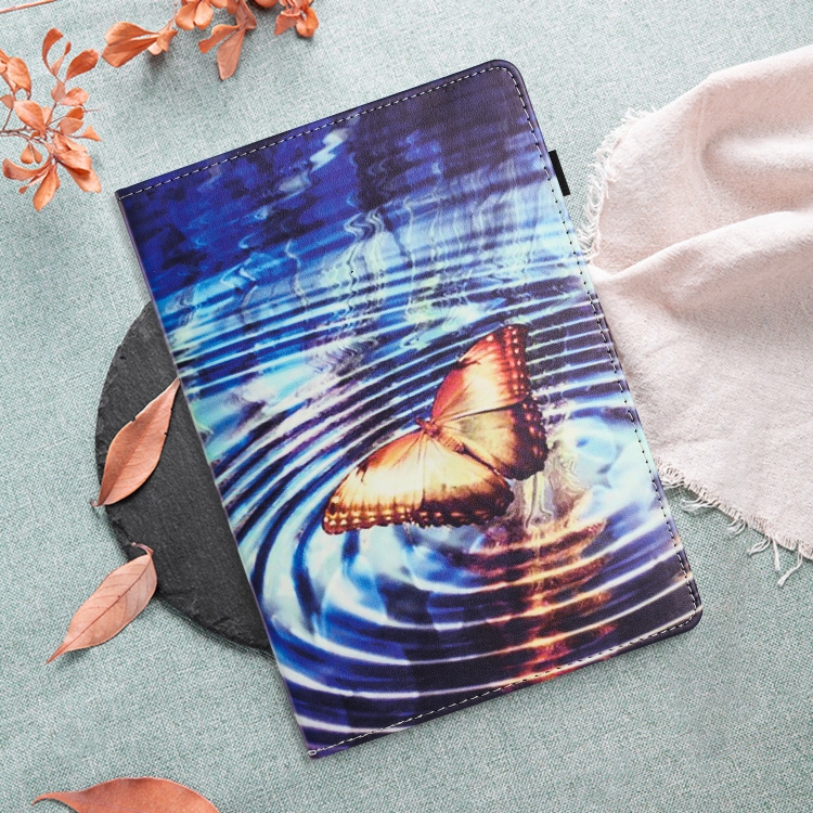 For iPad 10.5 2019 Sewing Litchi Texture Smart Leather Tablet Case(Butterfly)