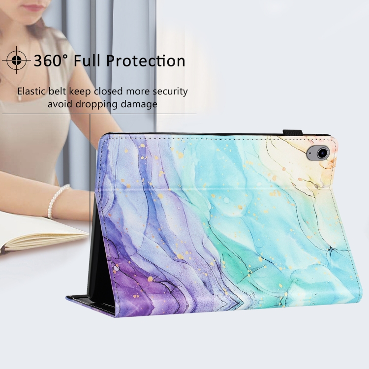 For iPad 10.9 2022 Sewing Litchi Texture Smart Leather Tablet Case(Oil Painting) For iPad 10.9 2022 Sewing Litchi Texture Smart Leather Tablet Case(Oil Painting)