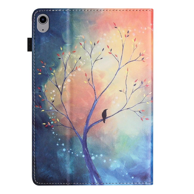 For iPad mini 2021 2024 / mini 6 Sewing Litchi Texture Smart Leather Tablet Case(Oil Painting Tree) For iPad mini 2021 2024 / mini 6 Sewing Litchi Texture Smart Leather Tablet Case(Oil Painting Tree)