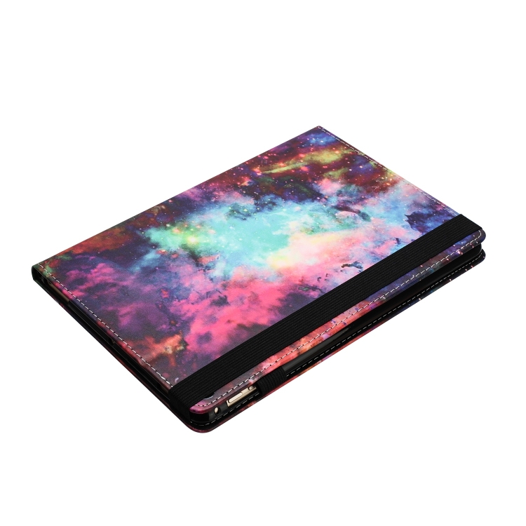 Para  Kindle Fire HD 10 2021 Funda de tableta de cuero inteligente con  textura Litchi de costura (cielo estrellado)