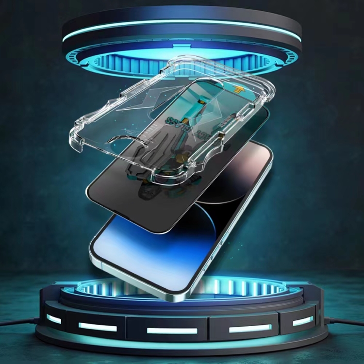 For iPhone 11 / XR Easy Install 28 Degree Privacy Armor Tempered Glass Film