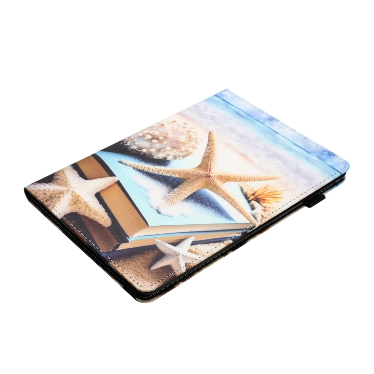 Per Huawei MediaPad T5 10 Sewing Litchi Texture Custodia per tablet in pelle  intelligente (stella marina)