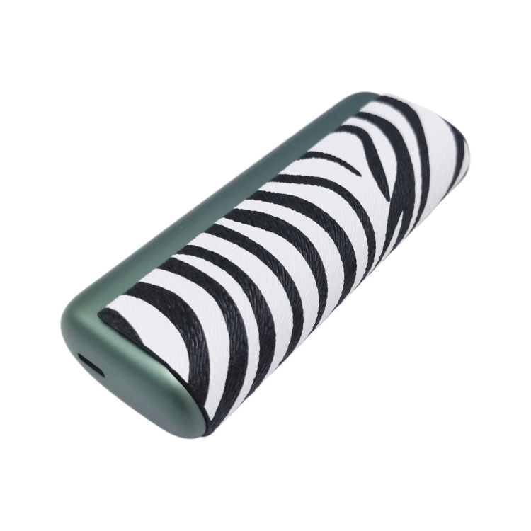 PU Leather Storage Bag for IQOS ILUMA One ,Pattern Printed Portable  Cigarette Cover Box Holder-Zebra