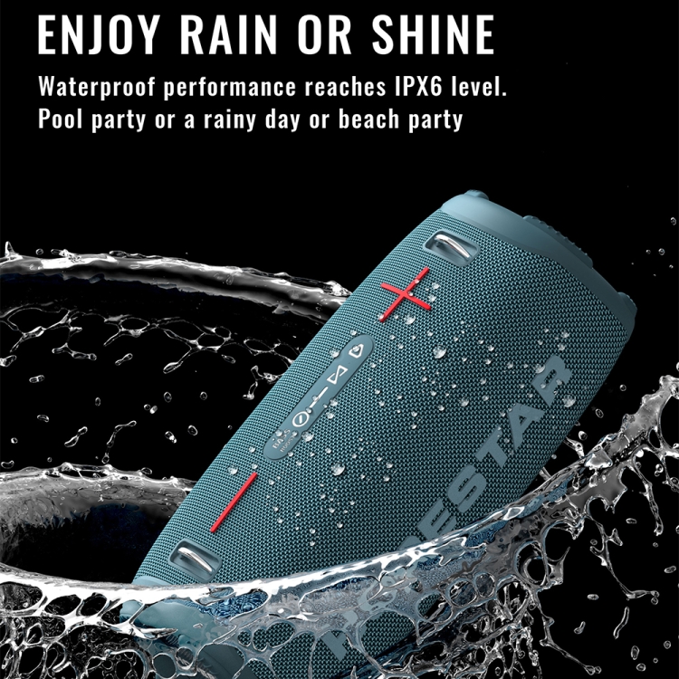 HOPESTAR A6 Max IPX6 Waterproof Outdoor Portable Bluetooth Speaker(Black) HOPESTAR A6 Max IPX6 Waterproof Outdoor Portable Bluetooth Speaker(Black)