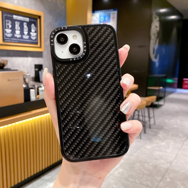 For iPhone 15 Armor Carbon Fiber TPU + PC Phone Case(Black) For iPhone 15 Armor Carbon Fiber TPU + PC Phone Case(Black)