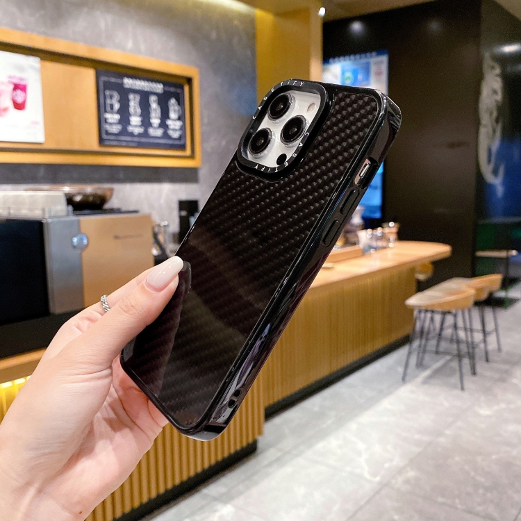 For iPhone 15 Armor Carbon Fiber TPU + PC Phone Case(Black) For iPhone 15 Armor Carbon Fiber TPU + PC Phone Case(Black)