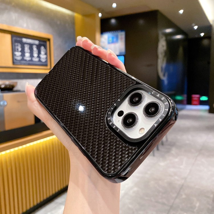 For iPhone 15 Armor Carbon Fiber TPU + PC Phone Case(Black) For iPhone 15 Armor Carbon Fiber TPU + PC Phone Case(Black)
