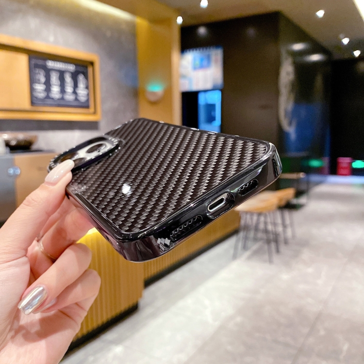 For iPhone 15 Armor Carbon Fiber TPU + PC Phone Case(Black) For iPhone 15 Armor Carbon Fiber TPU + PC Phone Case(Black)