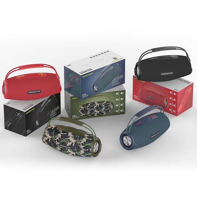 HOPESTAR H51 IPX6 Waterproof Outdoor Portable Wireless Bluetooth Speaker(Red) HOPESTAR H51 IPX6 Waterproof Outdoor Portable Wireless Bluetooth Speaker(Red)