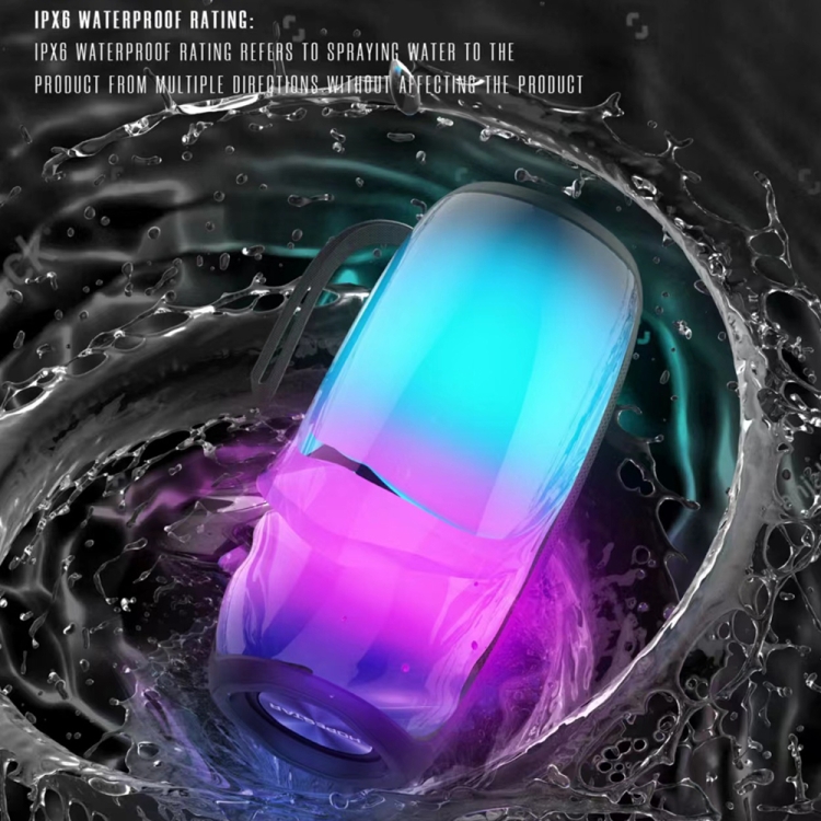 HOPESTAR P40 Pro IPX6 Waterproof RGB Light Wireless Bluetooth Speaker(Black) HOPESTAR P40 Pro IPX6 Waterproof RGB Light Wireless Bluetooth Speaker(Black)
