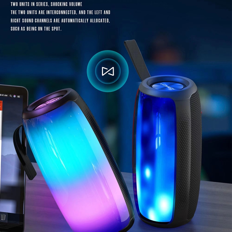 HOPESTAR P40 Pro IPX6 Waterproof RGB Light Wireless Bluetooth Speaker(Black) HOPESTAR P40 Pro IPX6 Waterproof RGB Light Wireless Bluetooth Speaker(Black)