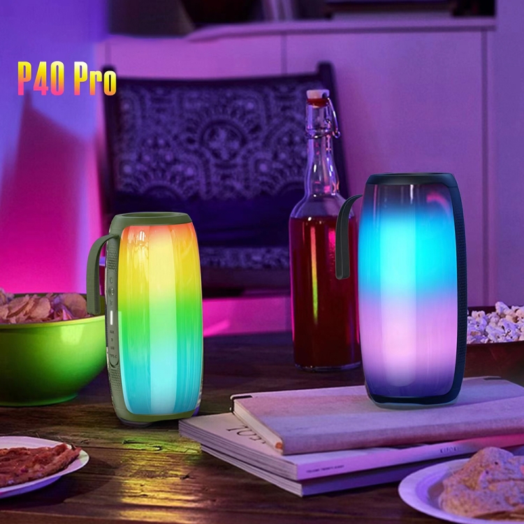 HOPESTAR P40 Pro IPX6 Waterproof RGB Light Wireless Bluetooth Speaker(Black) HOPESTAR P40 Pro IPX6 Waterproof RGB Light Wireless Bluetooth Speaker(Black)