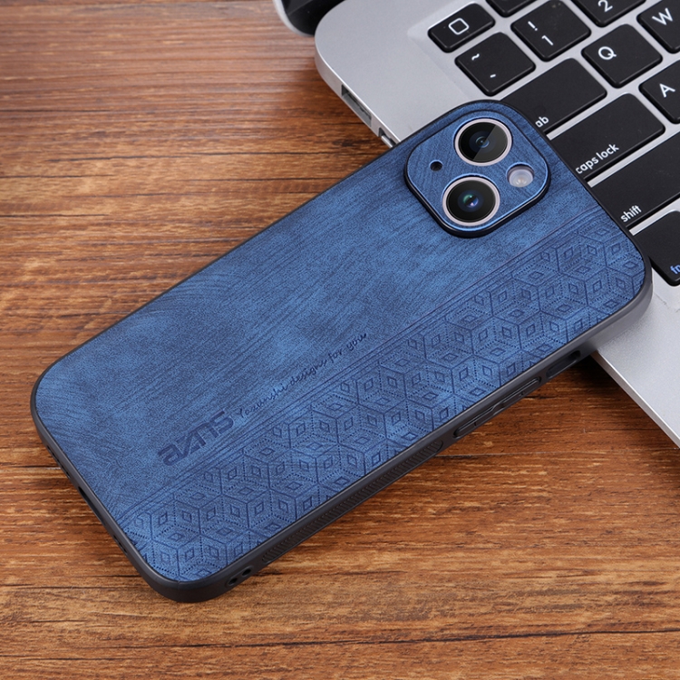 For iPhone 15 AZNS 3D Embossed Skin Feel Phone Case(Sapphire Blue) For iPhone 15 AZNS 3D Embossed Skin Feel Phone Case(Sapphire Blue)