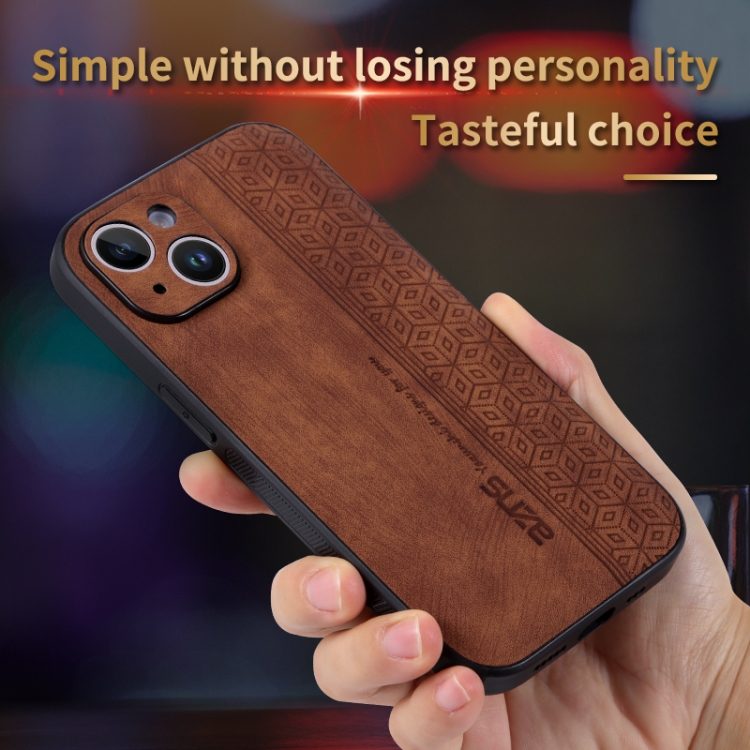 For iPhone 15 AZNS 3D Embossed Skin Feel Phone Case(Sapphire Blue) For iPhone 15 AZNS 3D Embossed Skin Feel Phone Case(Sapphire Blue)