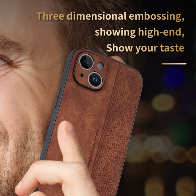 For iPhone 15 AZNS 3D Embossed Skin Feel Phone Case(Sapphire Blue) For iPhone 15 AZNS 3D Embossed Skin Feel Phone Case(Sapphire Blue)