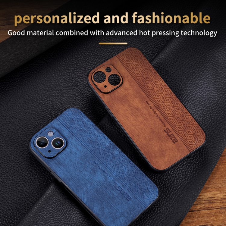 For iPhone 15 AZNS 3D Embossed Skin Feel Phone Case(Sapphire Blue) For iPhone 15 AZNS 3D Embossed Skin Feel Phone Case(Sapphire Blue)