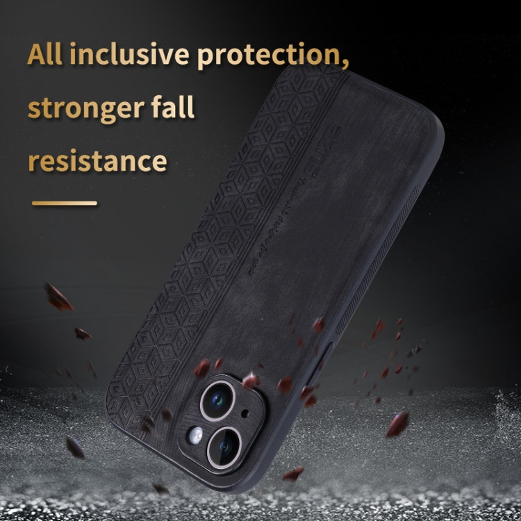 For iPhone 15 AZNS 3D Embossed Skin Feel Phone Case(Sapphire Blue) For iPhone 15 AZNS 3D Embossed Skin Feel Phone Case(Sapphire Blue)