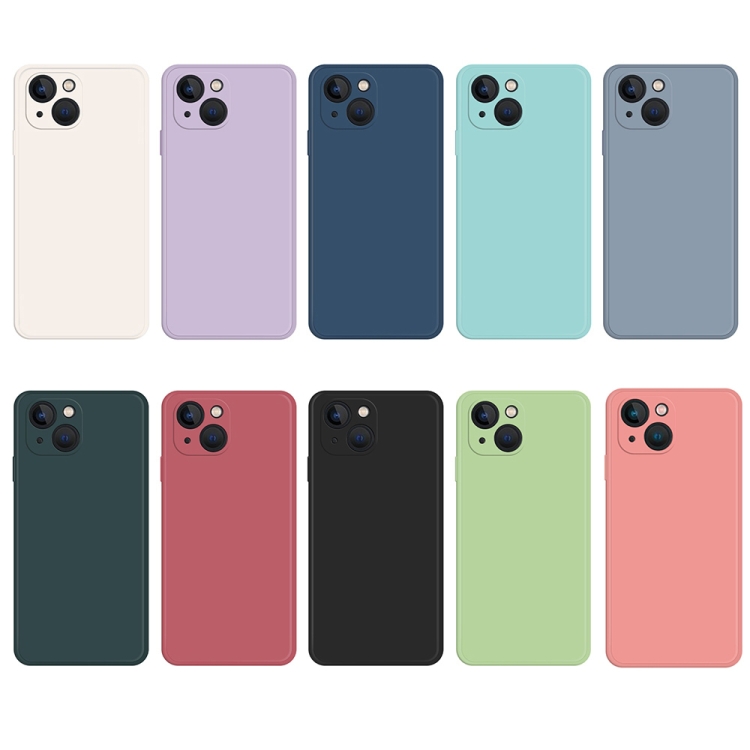 For iPhone 15 Plus Imitation Liquid Silicone Phone Case(Black) For iPhone 15 Plus Imitation Liquid Silicone Phone Case(Black)