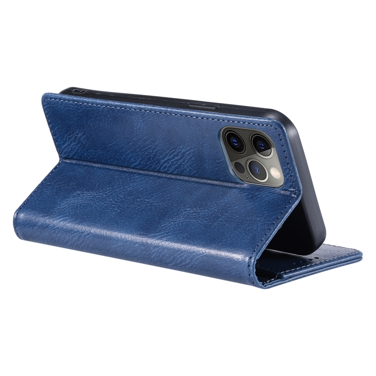 For iPhone 11 Pro TTUDRCH RFID Retro Texture Magnetic Leather Phone Case(Blue) For iPhone 11 Pro TTUDRCH RFID Retro Texture Magnetic Leather Phone Case(Blue)