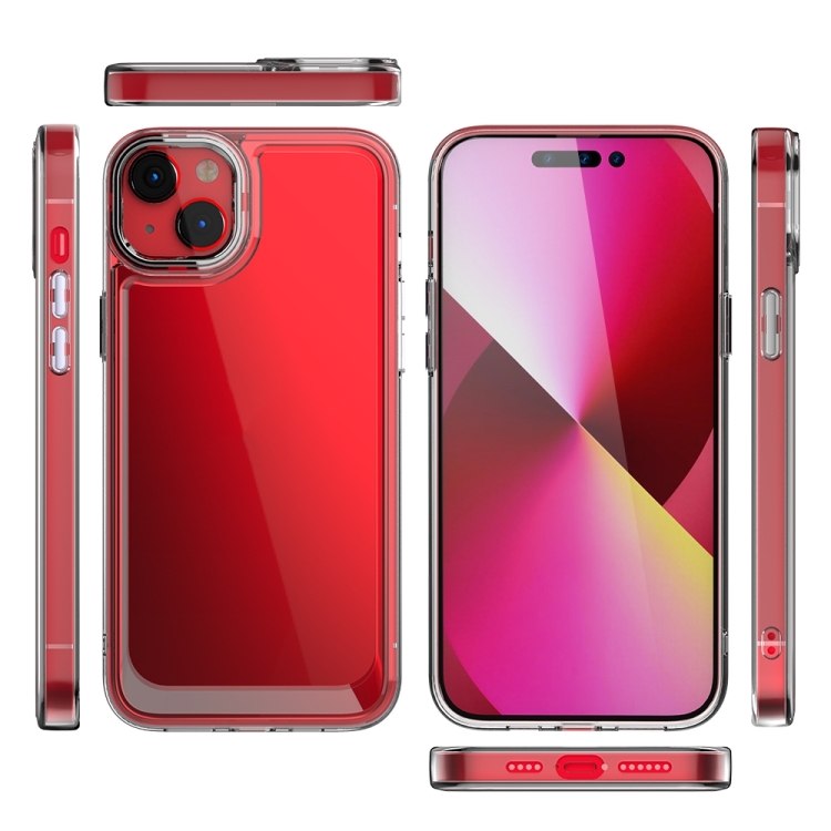 For iPhone 15 Plus Acrylic + TPU Shockproof Phone Case(Transparent) For iPhone 15 Plus Acrylic + TPU Shockproof Phone Case(Transparent)