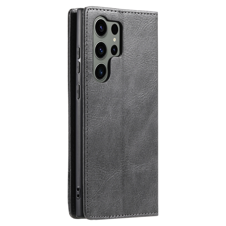 For Samsung Galaxy S23 Ultra 5G TTUDRCH RFID Retro Texture Magnetic Leather Phone Case(Grey) For Samsung Galaxy S23 Ultra 5G TTUDRCH RFID Retro Texture Magnetic Leather Phone Case(Grey)