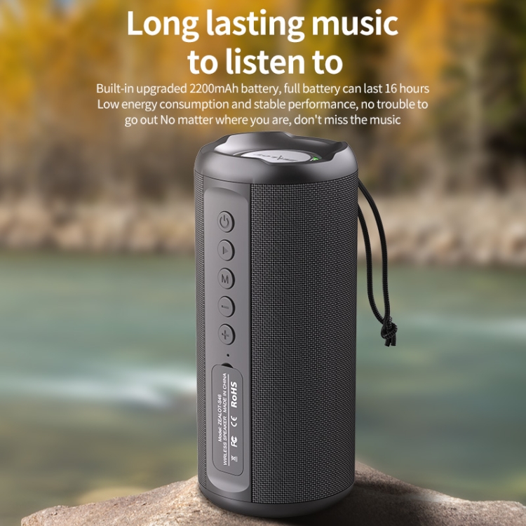 Zealot S46 TWS Portable Wireless Bluetooth Speaker with Colorful Light(Black) Zealot S46 TWS Portable Wireless Bluetooth Speaker with Colorful Light(Black)