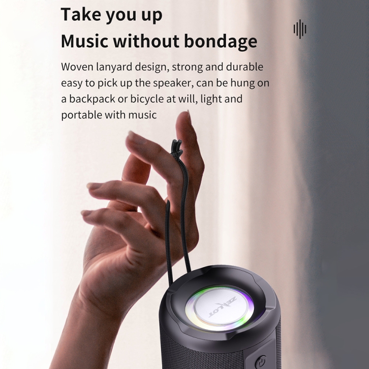 Zealot S46 TWS Portable Wireless Bluetooth Speaker with Colorful Light(Black) Zealot S46 TWS Portable Wireless Bluetooth Speaker with Colorful Light(Black)