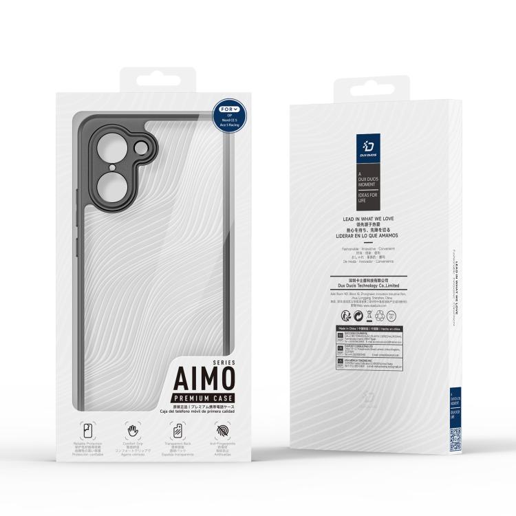 For OnePlus Nord CE5 / Ace 5 Racing DUX DUCIS Aimo Series TPU + PC Frosted Feel Phone Case(Black)