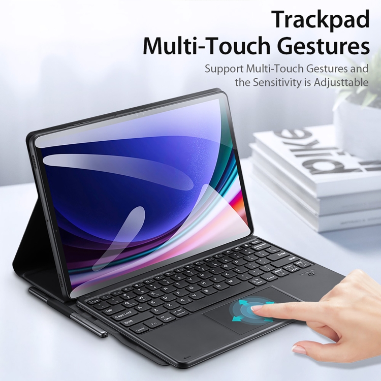 Tastiera Bluetooth Custodia Touchpad per Samsung Galaxy Tab 3 4