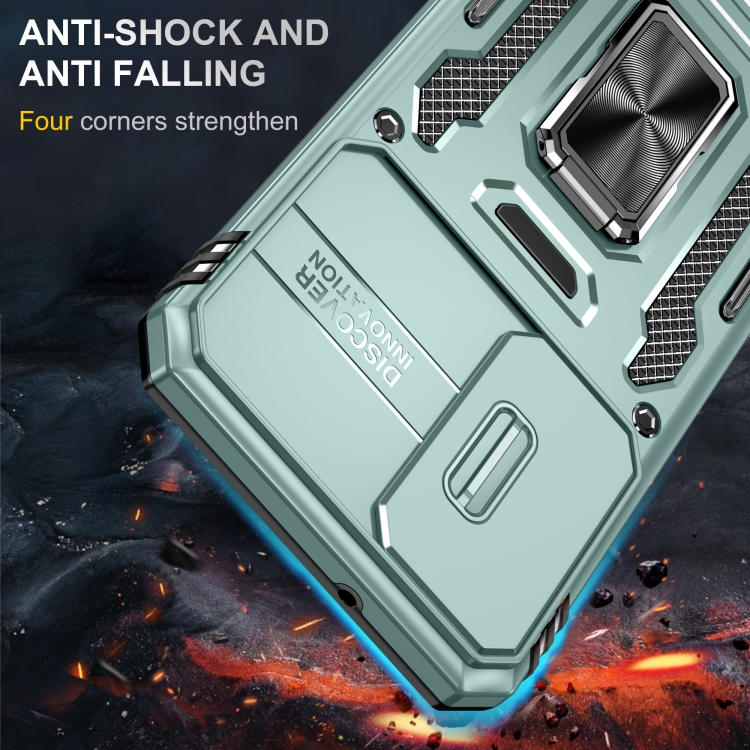 For Samsung Galaxy S23+ 5G Armor PC + TPU Camera Shield Phone Case(Alpine Green) For Samsung Galaxy S23+ 5G Armor PC + TPU Camera Shield Phone Case(Alpine Green)